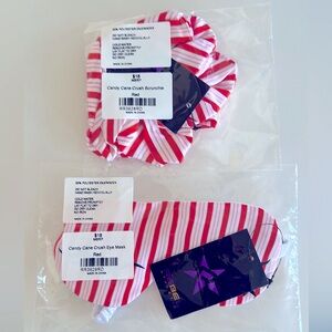 Rebel Athletics candy cane crush bundle, hair satin scrunchie & sleep eye mask!